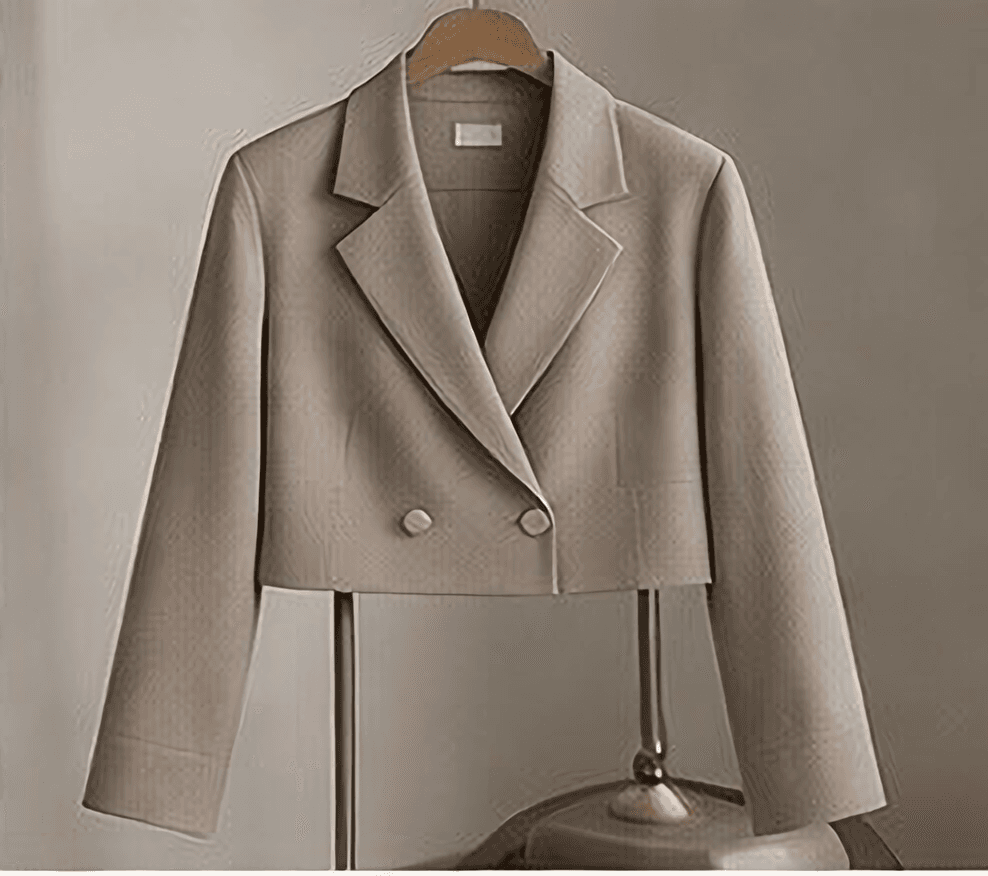 クロップドダブルジャケット（ベージュ）