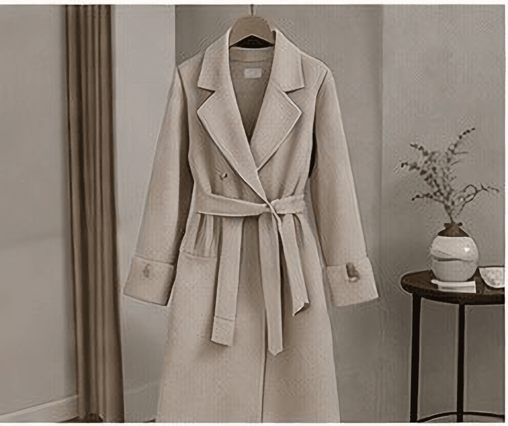 ベルトロングコート（ベージュ）