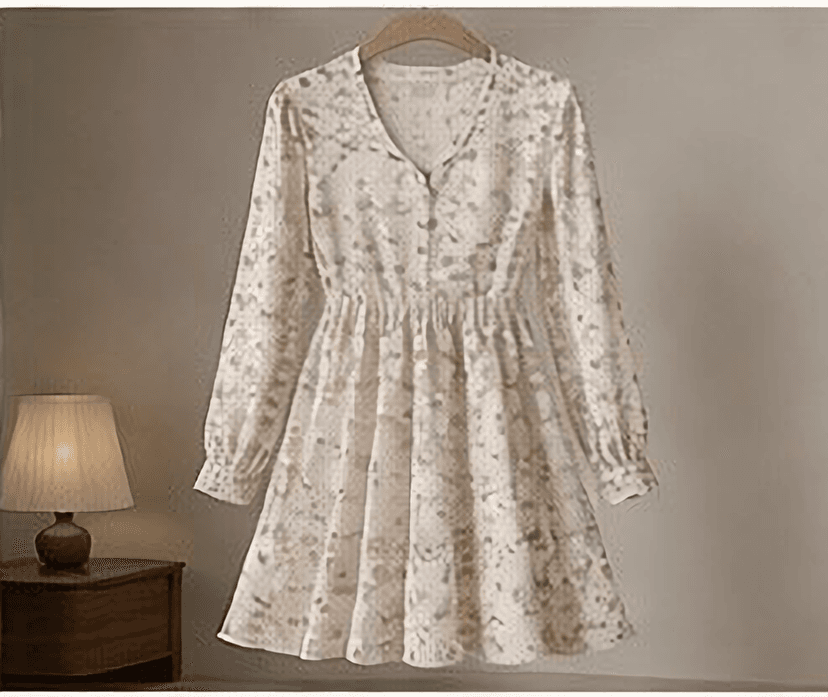 フローラルワンピース（アイボリー）