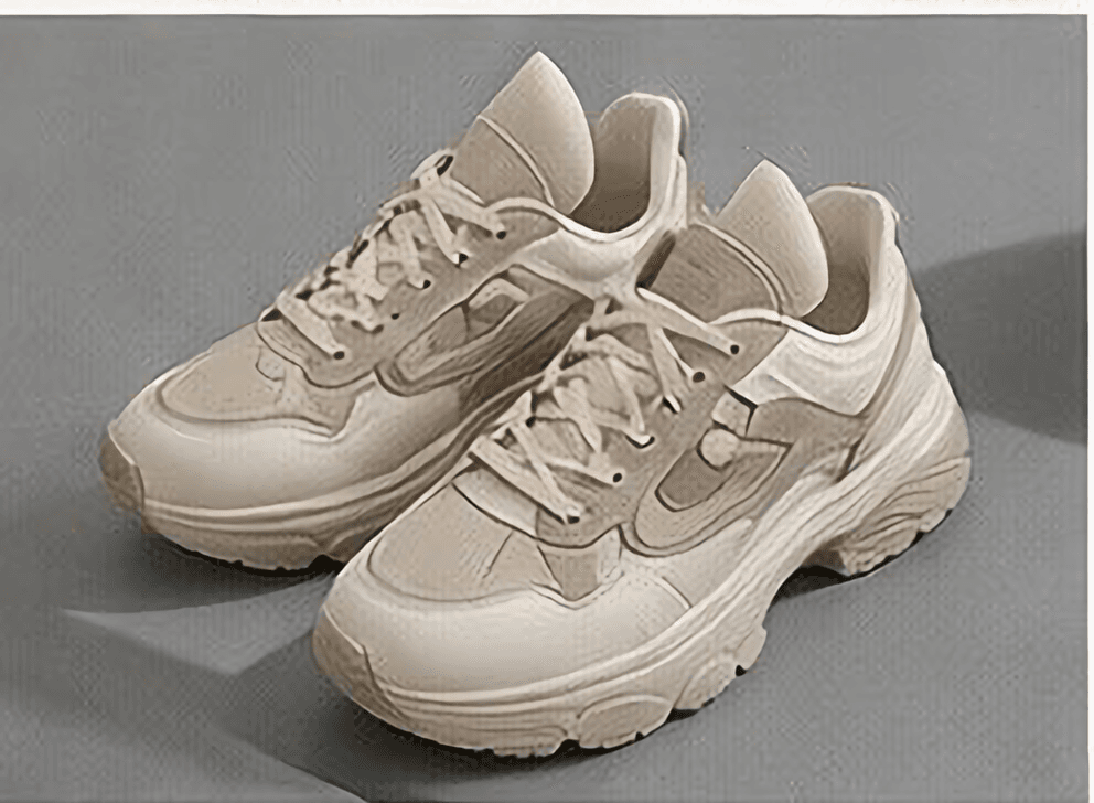 ダッドスニーカー（ベージュ）