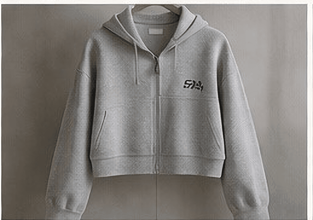 クロップドパーカー（グレー）